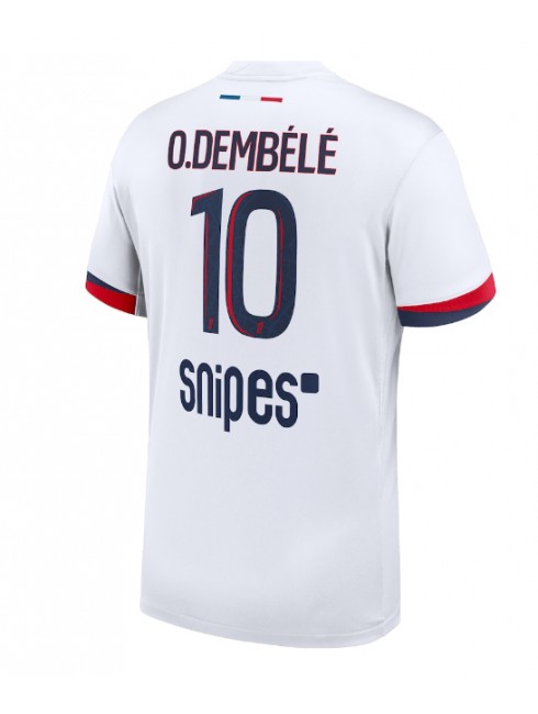Moški Nogometna dresi replika Paris Saint-Germain Ousmane Dembele #10 Gostujoči 2025-26 Kratek rokav Moški Nogometna dresi replika Paris Saint-Germain Ousmane Dembele #10 Gostujoči 2025-26 Kratek rokav